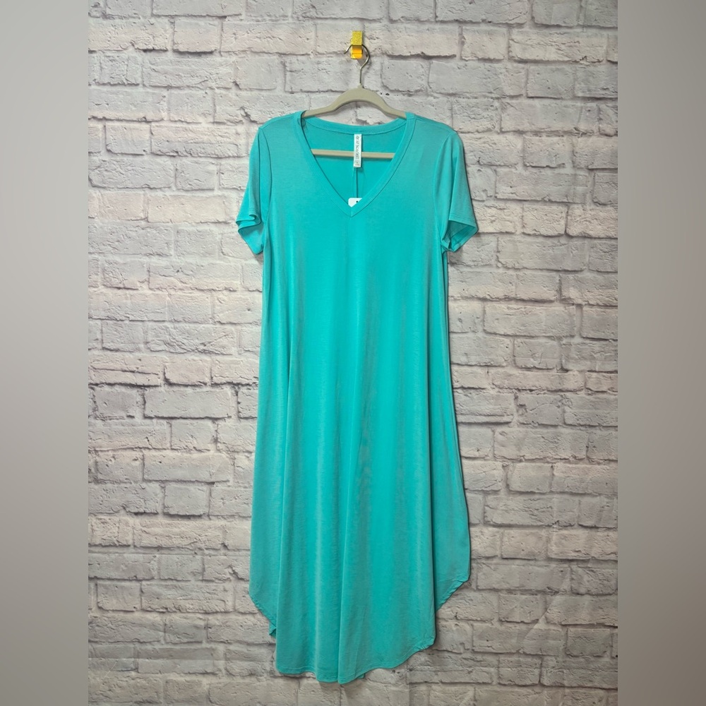 Teal T-Shirt Maxi Dress